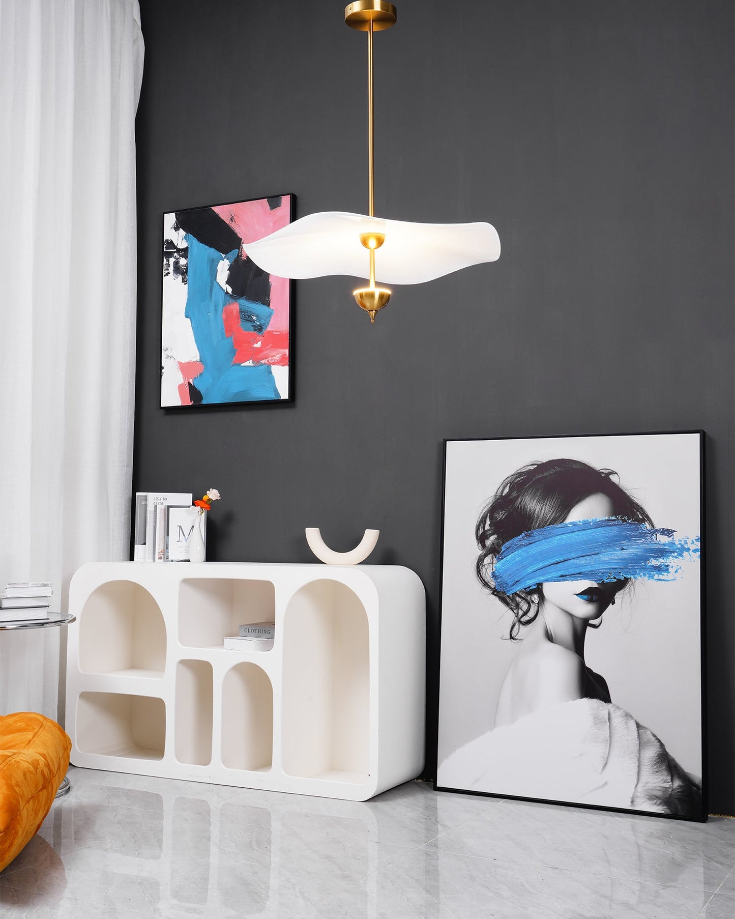 Crescent  Pendant light