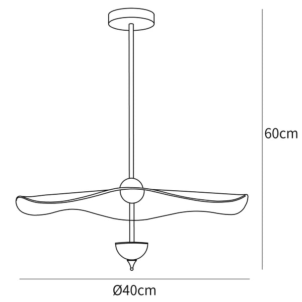 Crescent  Pendant light