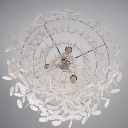 COQUILLE Tiered Shell Chandelier