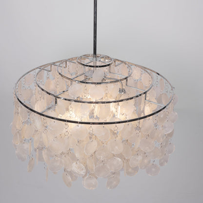 COQUILLE Tiered Shell Chandelier