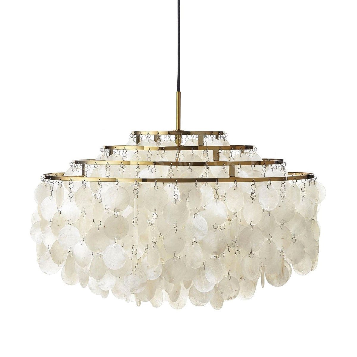 COQUILLE Tiered Shell Chandelier