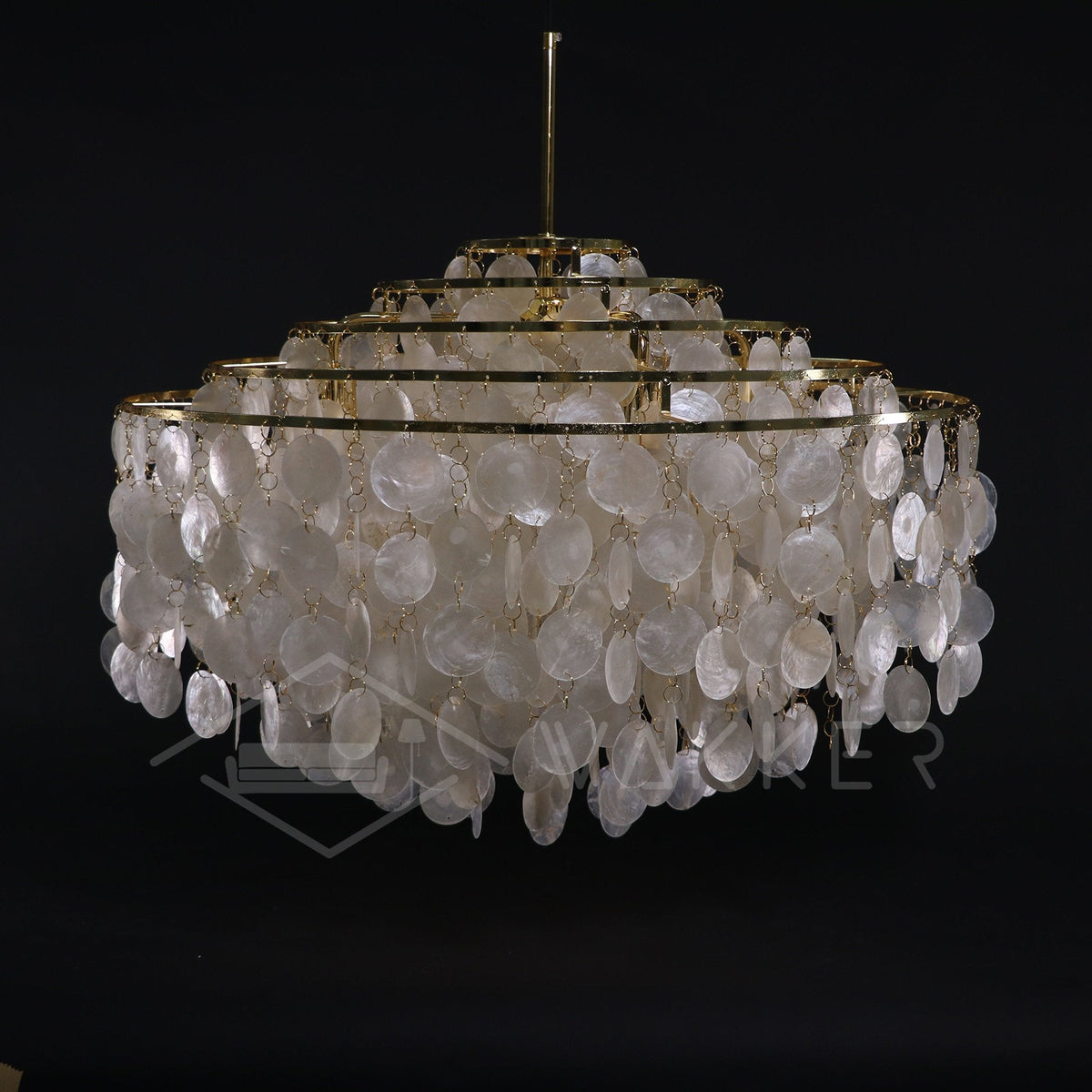 COQUILLE Tiered Shell Chandelier