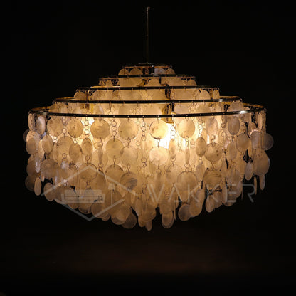 COQUILLE Tiered Shell Chandelier