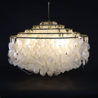 COQUILLE Tiered Shell Chandelier