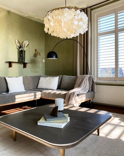 COQUILLE Tiered Shell Chandelier