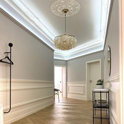 COQUILLE Tiered Shell Chandelier