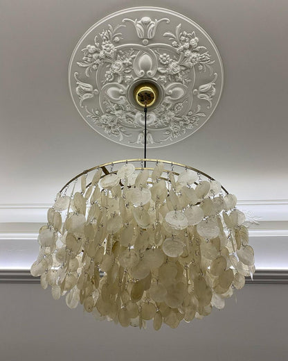 COQUILLE Tiered Shell Chandelier