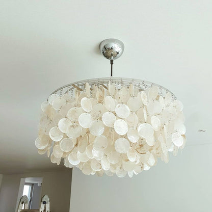 COQUILLE Tiered Shell Chandelier