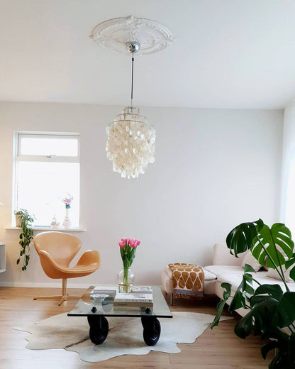COQUILLE Tiered Shell Chandelier