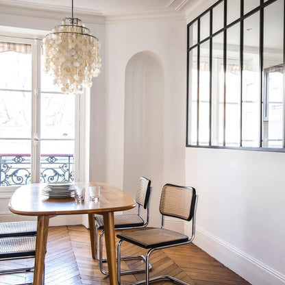 COQUILLE Tiered Shell Chandelier