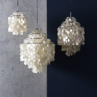 COQUILLE Tiered Shell Chandelier