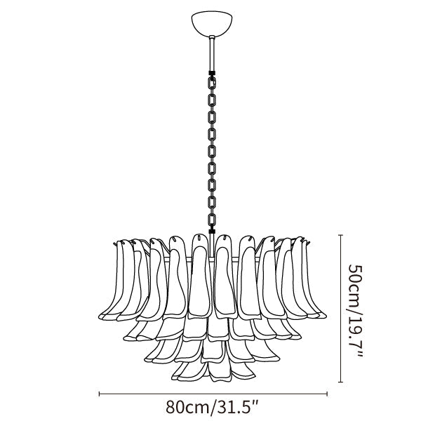 Lunavelle™ Opal Glass Chandelier