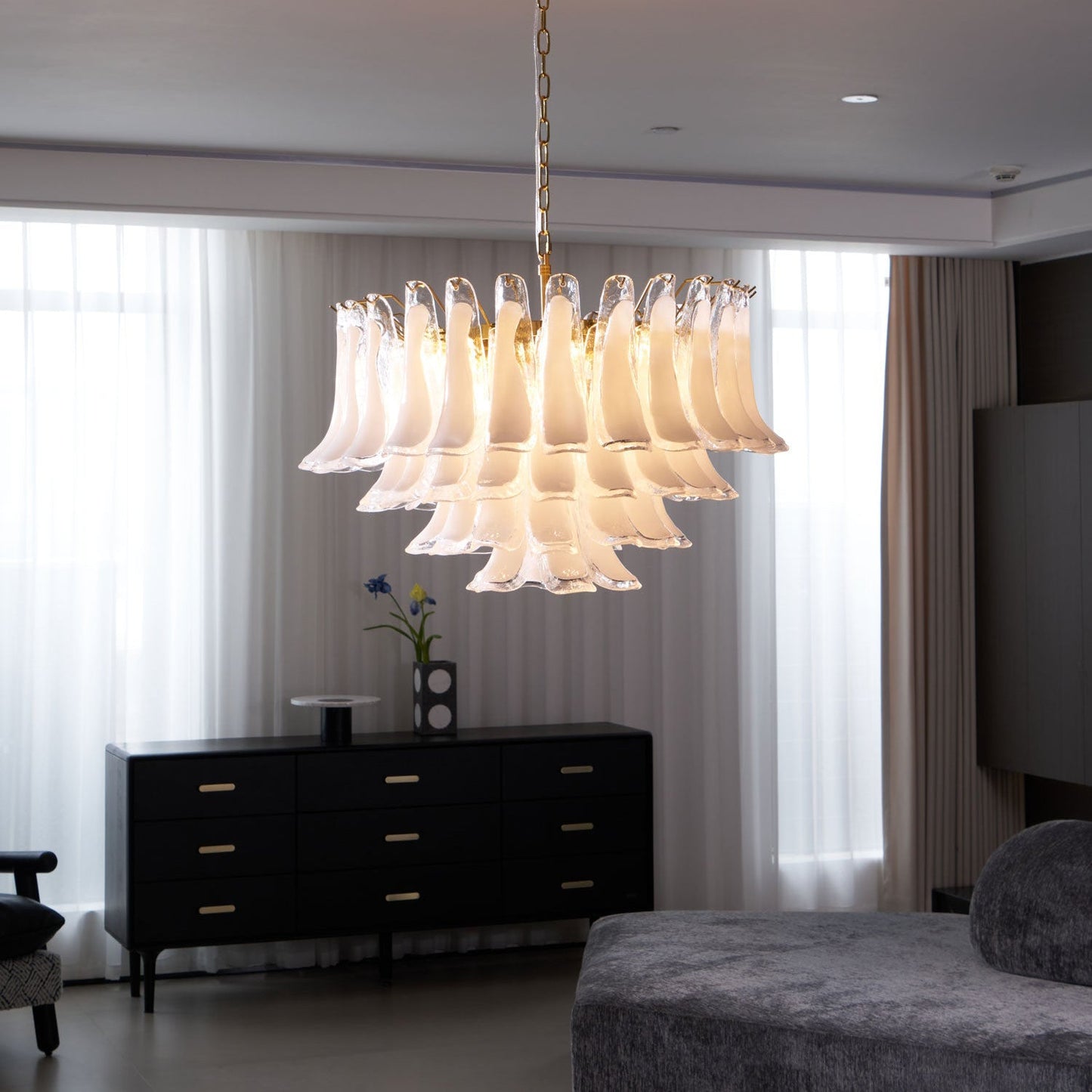Lunavelle™ Opal Glass Chandelier