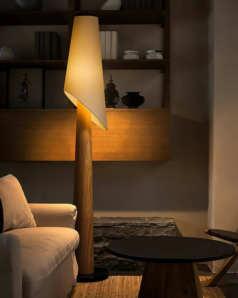 Aurelius Luxury Wooden Floor Lamp