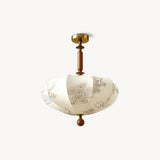 FLORETTA Floral Fabric Shade Ceiling Light