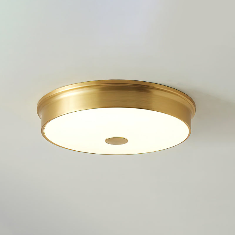 VERELLE Aged Brass Flush Mount Ceiling Light