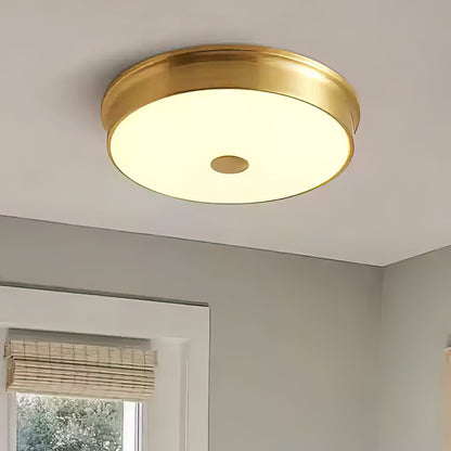VERELLE Aged Brass Flush Mount Ceiling Light