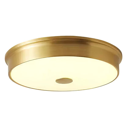 VERELLE Aged Brass Flush Mount Ceiling Light