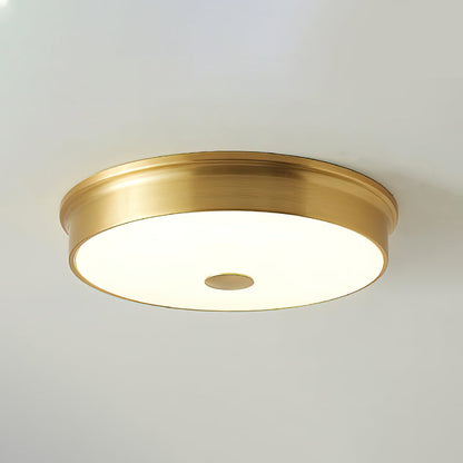 VERELLE Aged Brass Flush Mount Ceiling Light