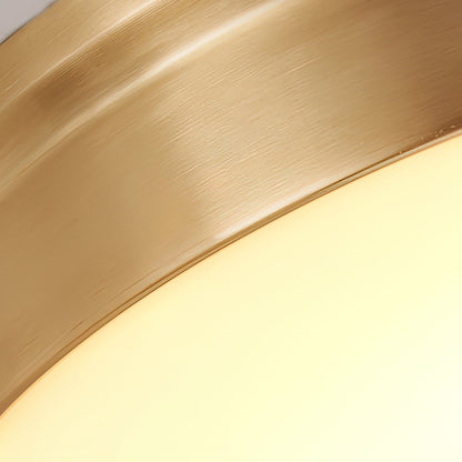 VERELLE Aged Brass Flush Mount Ceiling Light