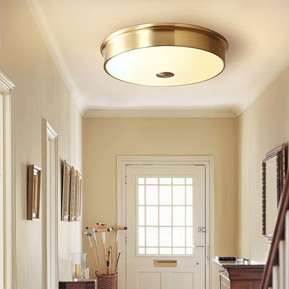 VERELLE Aged Brass Flush Mount Ceiling Light