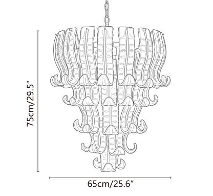 Rosavelle™ Blush Murano Glass Chandelier