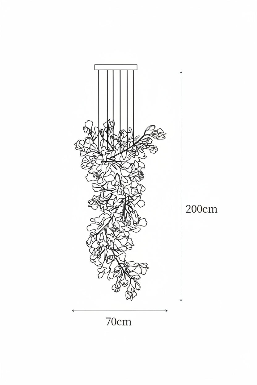 Ginkgo Cascade Chandelier