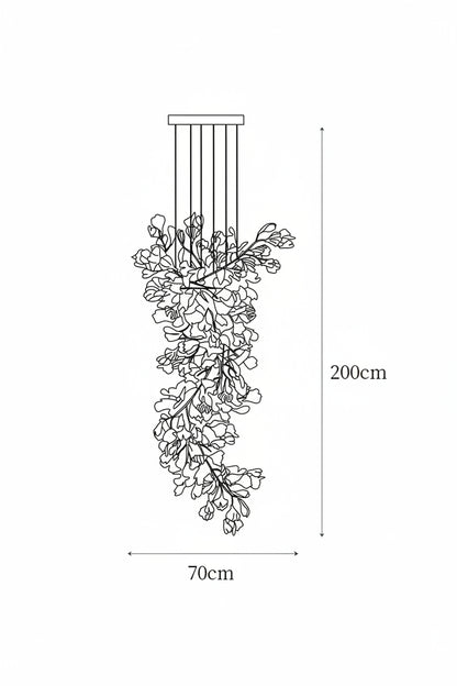 Ginkgo Cascade Chandelier