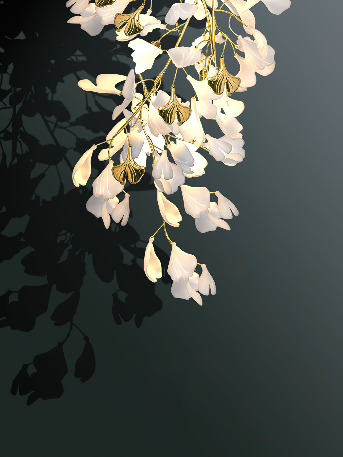 Ginkgo Cascade Chandelier