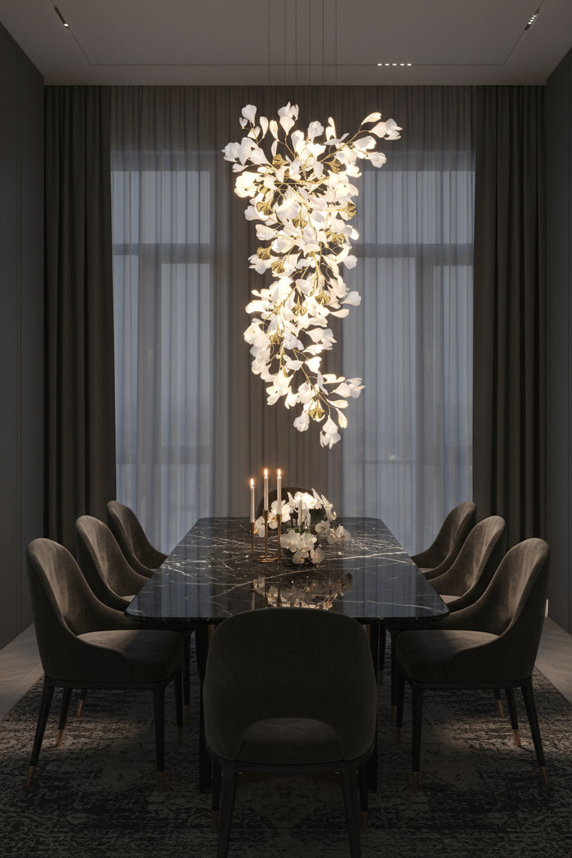 Ginkgo Cascade Chandelier