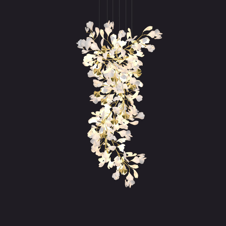 Ginkgo Cascade Chandelier