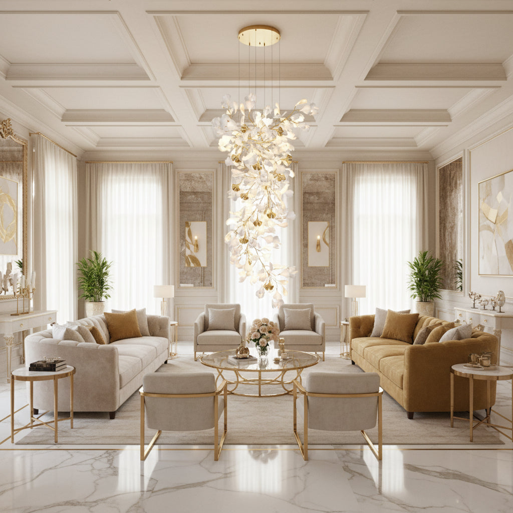 Ginkgo Cascade Chandelier