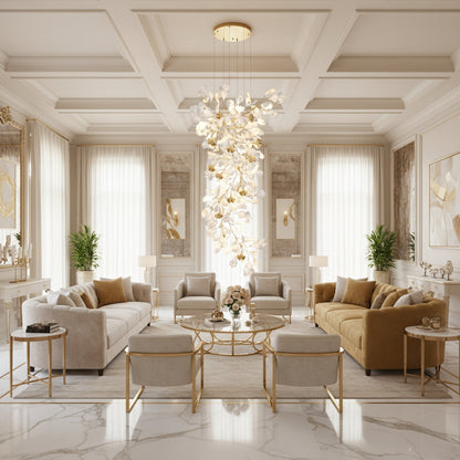 Ginkgo Cascade Chandelier