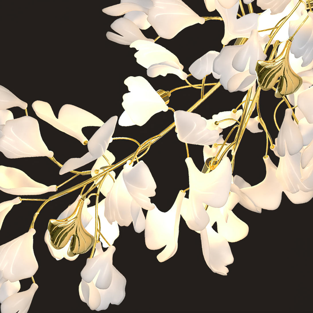 Ginkgo Cascade Chandelier