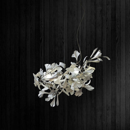 KYOMI Porcelain Ginkgo Leaf Cluster Chandelier