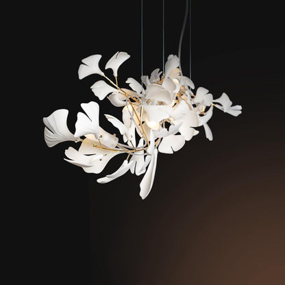 KYOMI Porcelain Ginkgo Leaf Cluster Chandelier