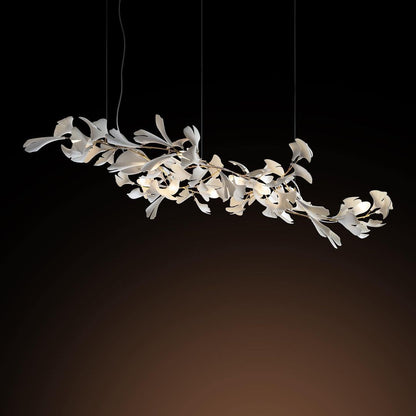 KYOMI Porcelain Ginkgo Leaf Cluster Chandelier