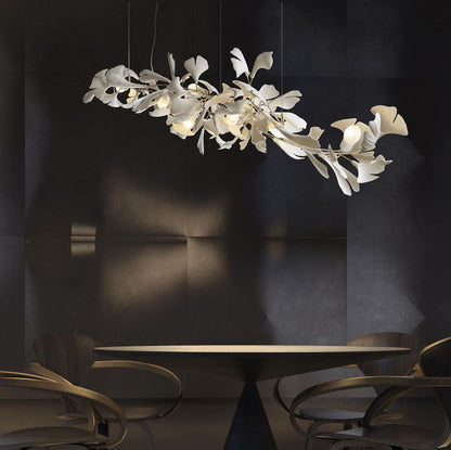 KYOMI Porcelain Ginkgo Leaf Cluster Chandelier