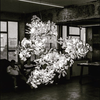 KYOMI Porcelain Ginkgo Leaf Cluster Chandelier