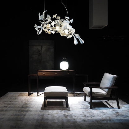 KYOMI Porcelain Ginkgo Leaf Cluster Chandelier