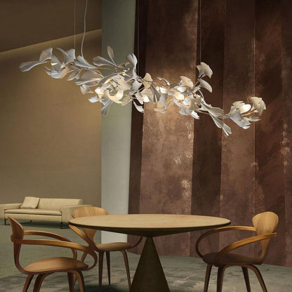 KYOMI Porcelain Ginkgo Leaf Cluster Chandelier