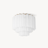 NEVIA Layered Art Glass & Gold Ceiling Light