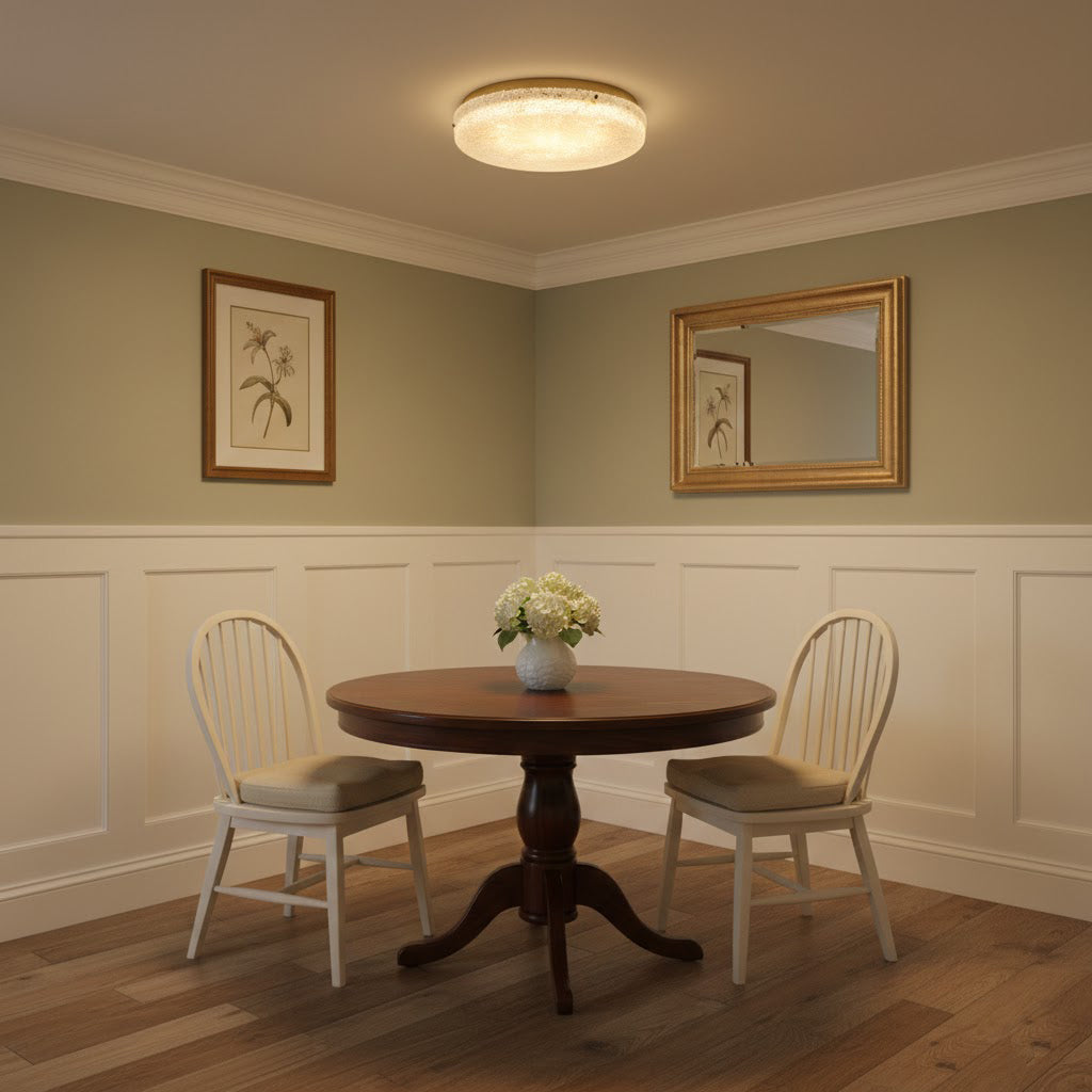 BRINA Ice Glass Flush Mount