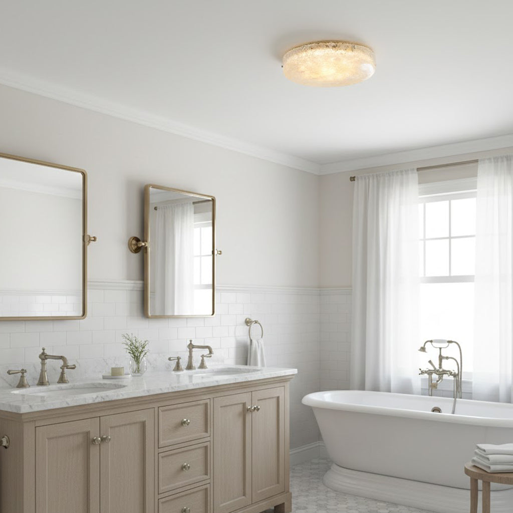 BRINA Ice Glass Flush Mount