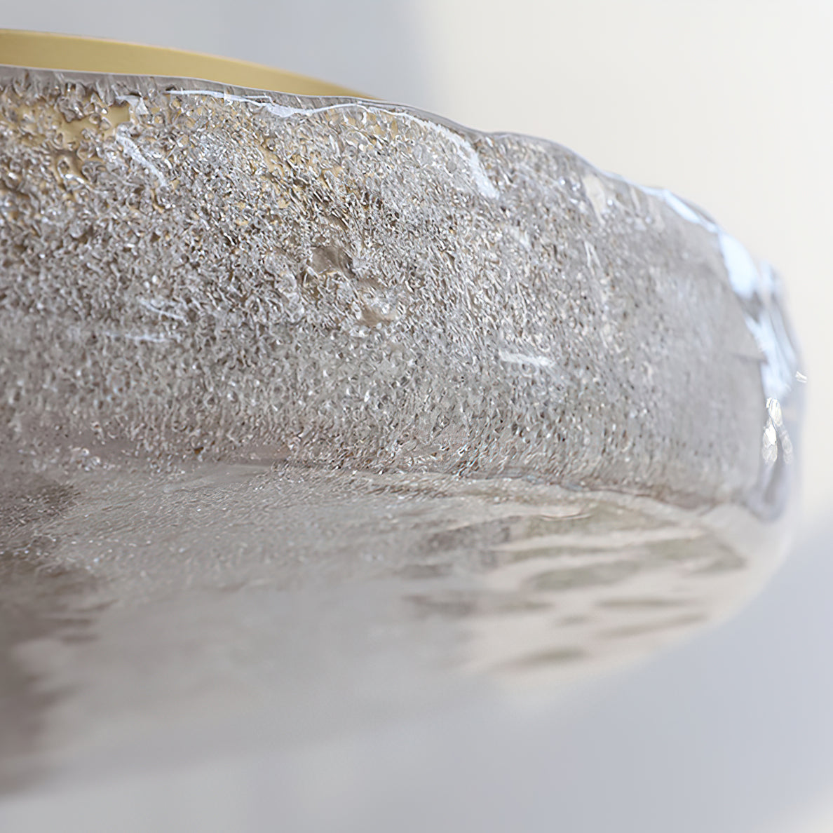 BRINA Ice Glass Flush Mount