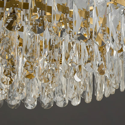 PIUMA White Feather Crystal Chandelier