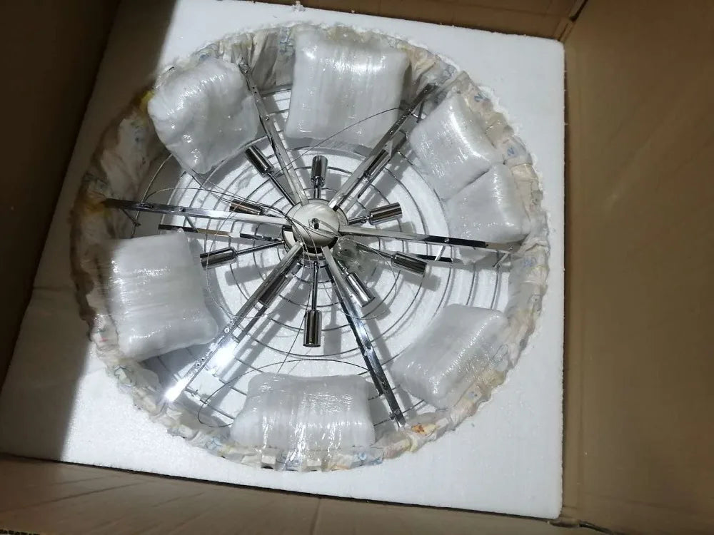 Crystaluxe™ Modern Round Crystal Ceiling Light