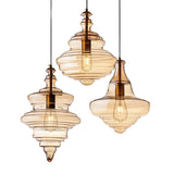 ACQUELLA Water-Ripple Glass Pendant Light