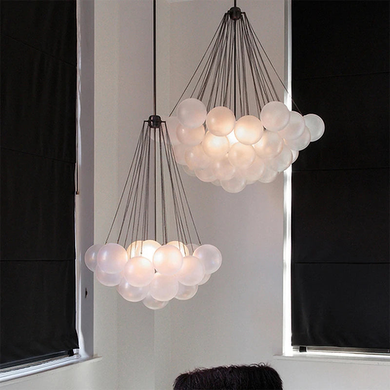 MetroGlow™ Frosted Glass Chandelier