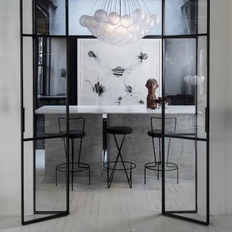 MetroGlow™ Frosted Glass Chandelier